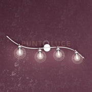 WILLOW FARETTO 4 LUCI VETRO TRASPARENTE 1098-F4-TR