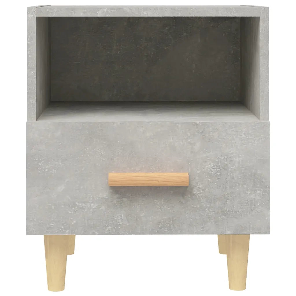 Comodino Grigio Cemento 40x35x47 cm 812014