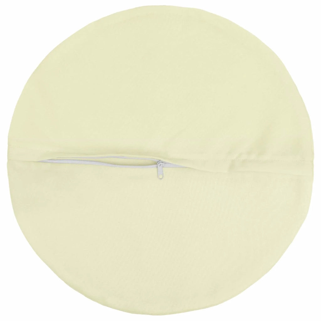 Federa 2 pcs HEERLEN Crema Ø 50 cm Poliestere 922673
