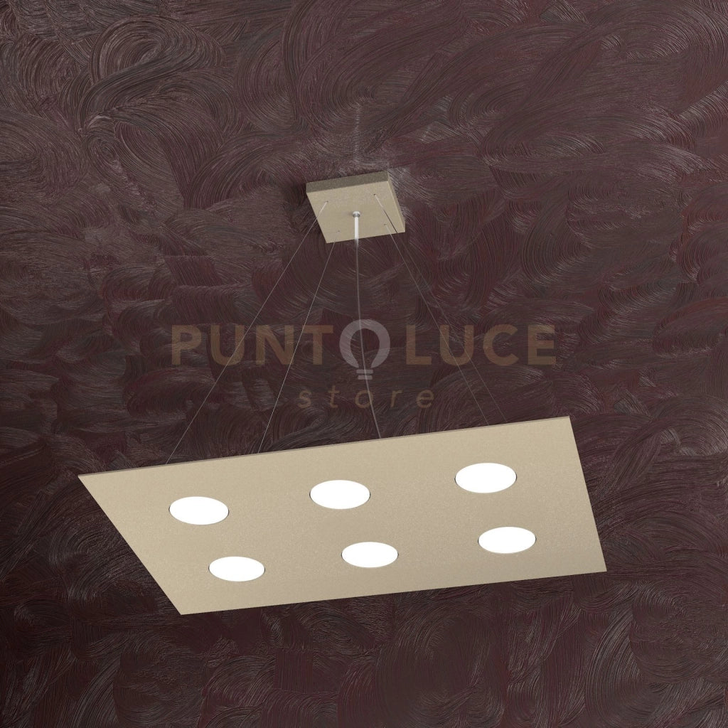 AREA SOSPENSIONE 6+2 LUCI BIEMISSIONE SABBIA 1127-S6 R+2-SA