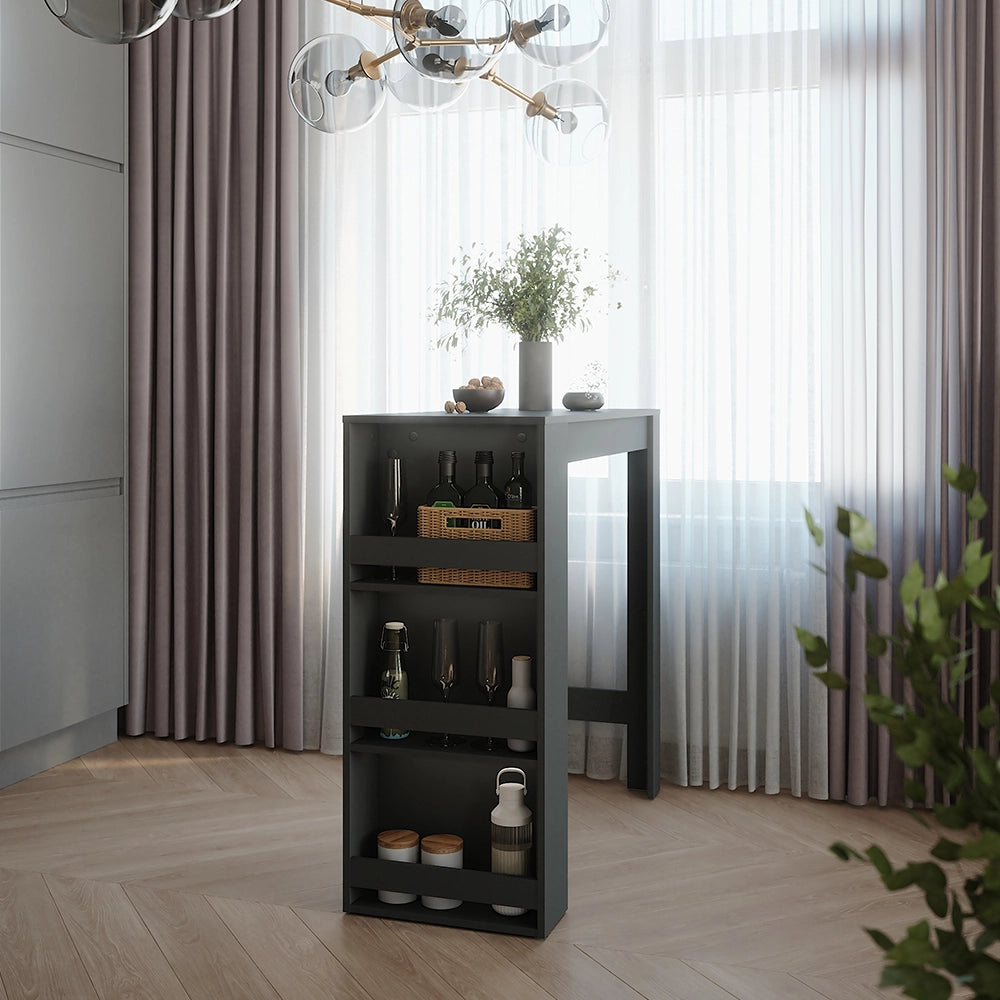 Vicco Tavolo da bar Antracite 45 x 110 cm