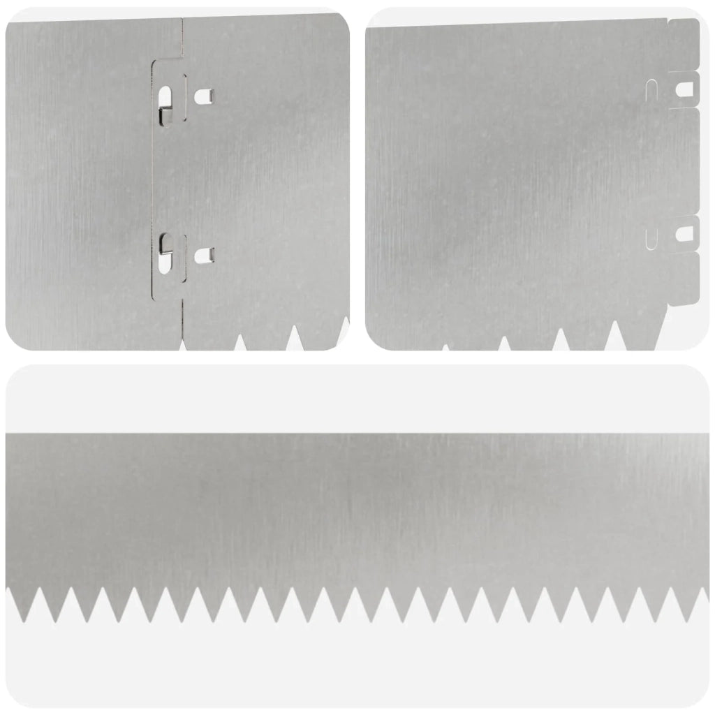 Bordura per Prato 20 pcs 103 x 15 cm Acciaio Argento 8008461