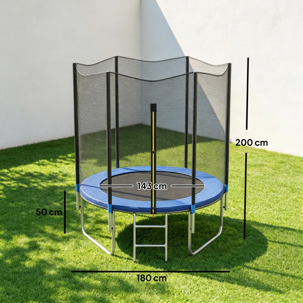 Trampolino da giardino con rete di sicurezza ¨C Minimal ¨C ?180 cm