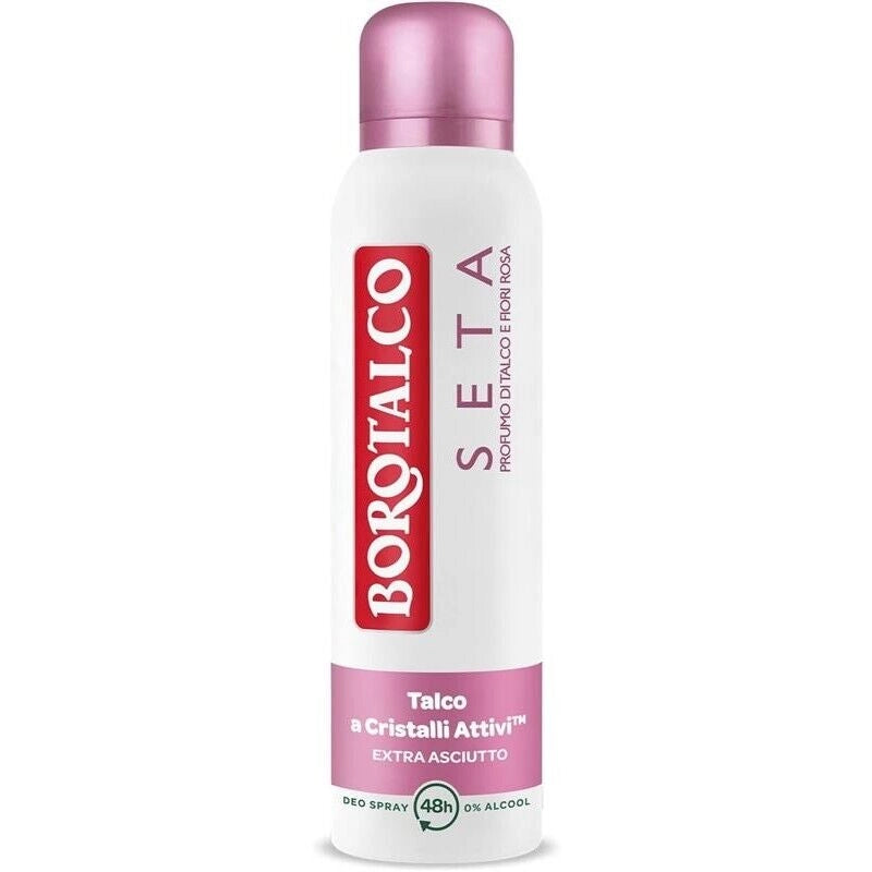 BOROTALCO DEO SPRAY 150 ML NEW SETA PROFMO DI TALCO E FIORI ROSA
