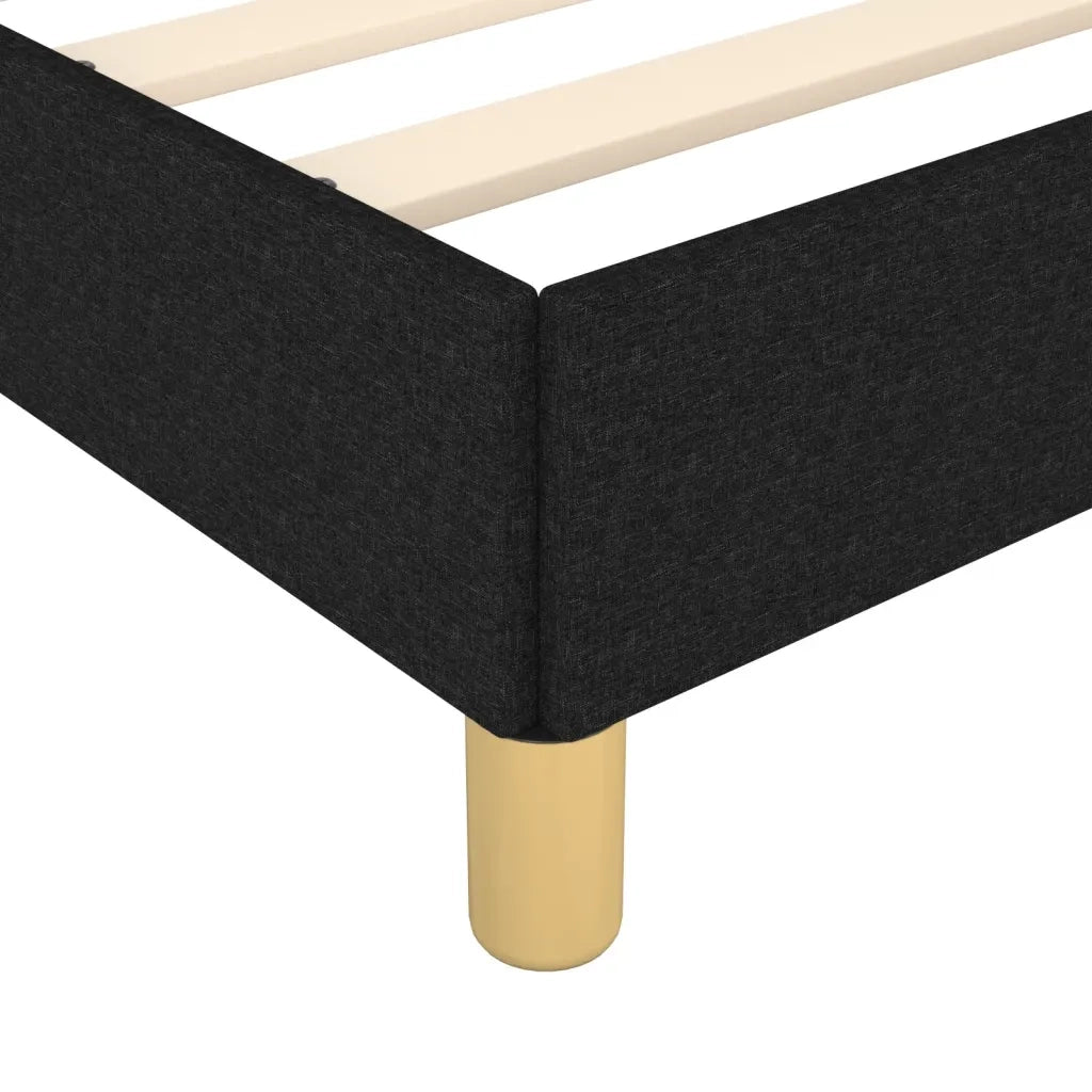 Giroletto senza Materasso Nero 180x200 cm in Tessuto 346836