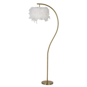 Lampada da Terra VKH187, Bianco, Metallo, 60x33x170 cm