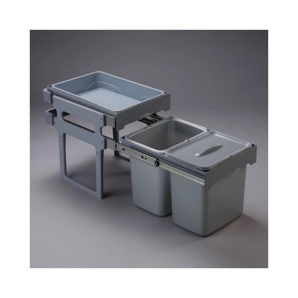 Pattumiera estraibile 2 contenitori e 1 vassoio Tank40