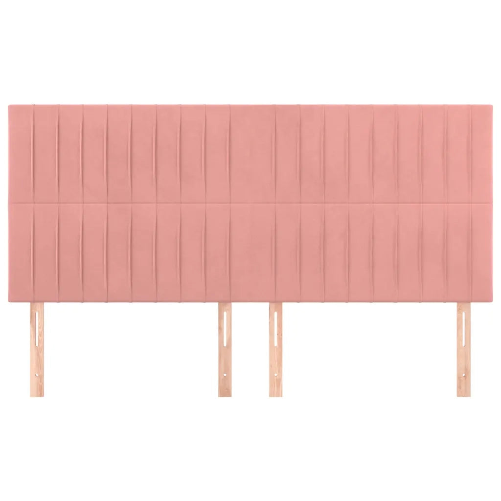 Testiera | Testata Rosa 180x5x118/128 cm Velluto