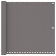 Schermo da balcone-Pannello per balcone Grigio Chiaro 75 x 300 cm HDPE e alluminio
