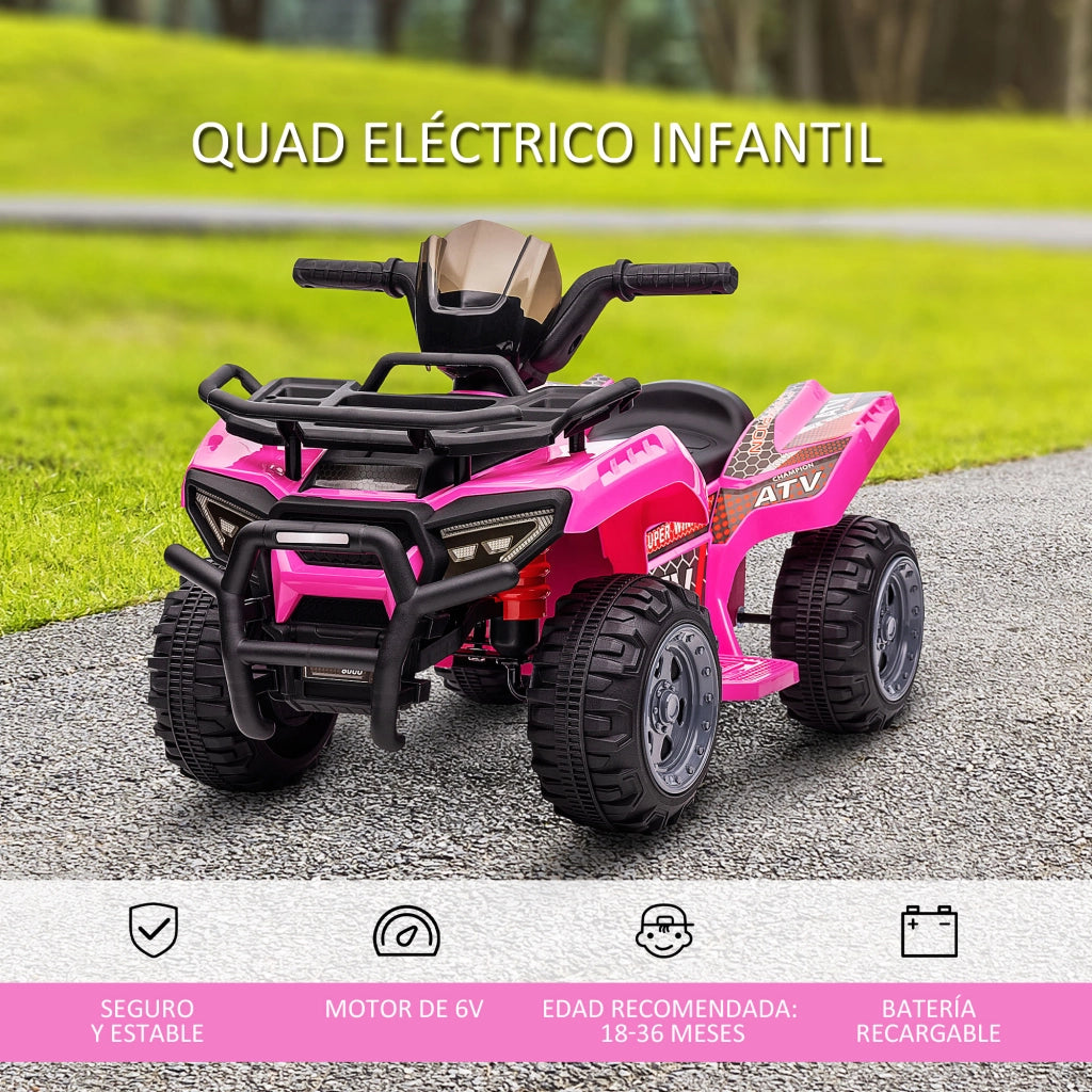 Quad elettrico per bambini ¨C Minimal ¨C rosa 70x42x45 cm