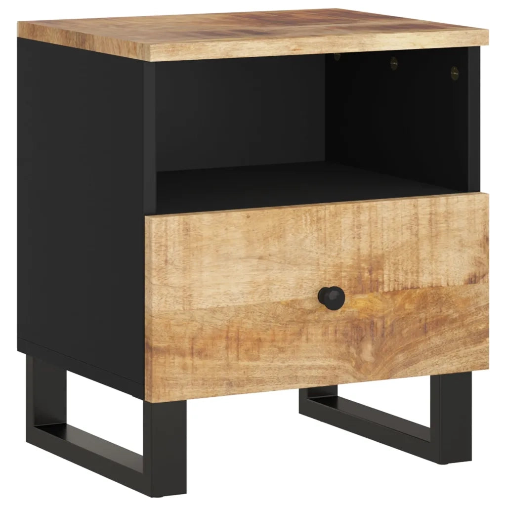 Comodino in Legno Massello di Mango e Legno Multistrato 350648