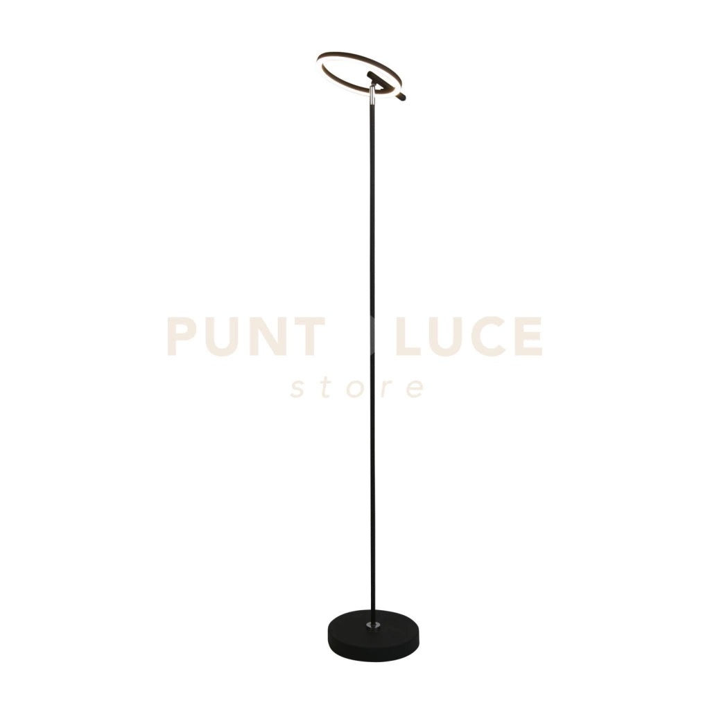 Lampada da terra a LED Space, metallo nero