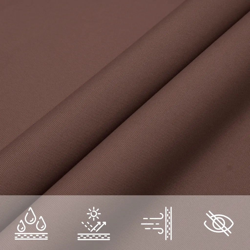 Parasole a Vela Oxford Rettangolare 2x5 m Marrone 135809
