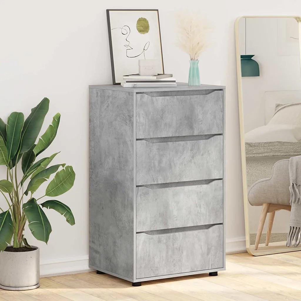 Armadi di Stoccaggio 2 pcs Grigio cemento 60 x 48 x 105 cm