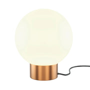 Maytoni Lampada da tavolo moderna Basic Form 1 luce E14 oro metallo vetro satinato