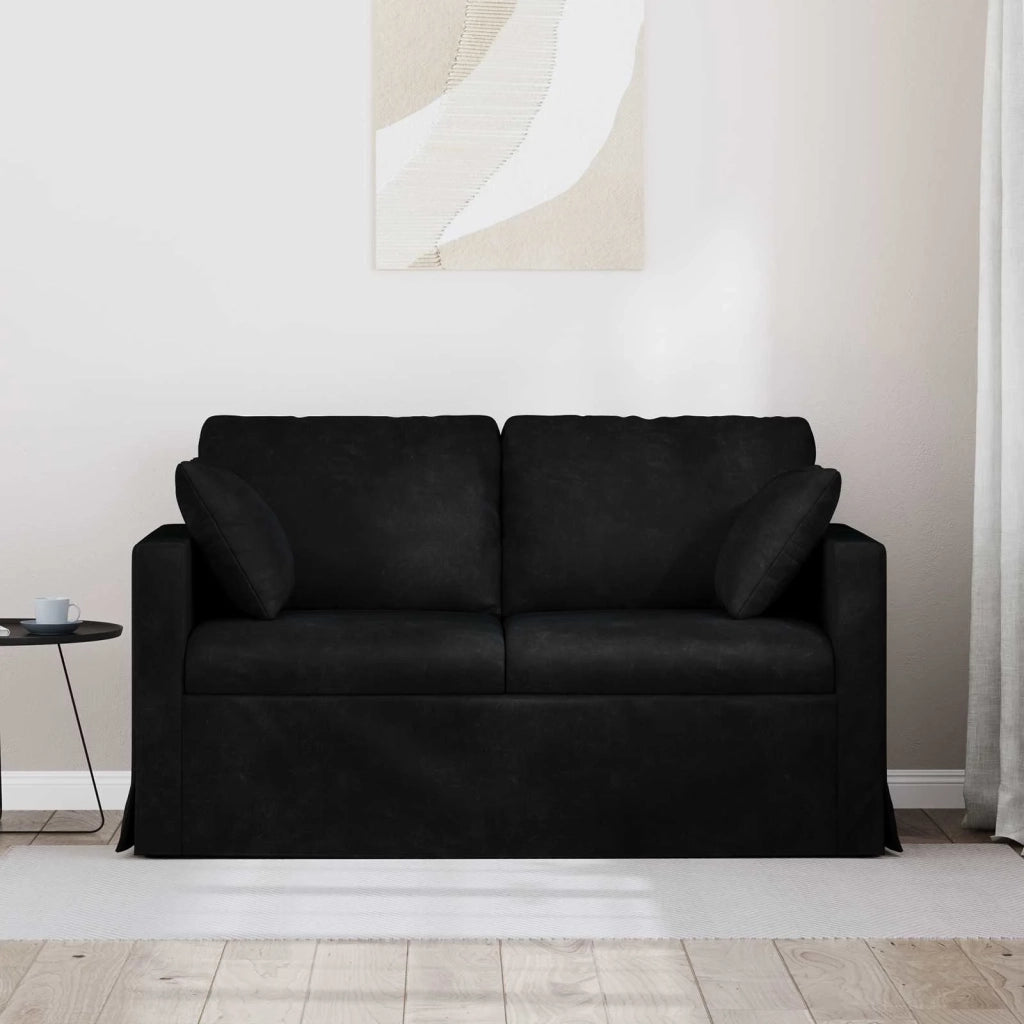 Divano Nero 138 x 78 x 80 cm Velluto 42024419