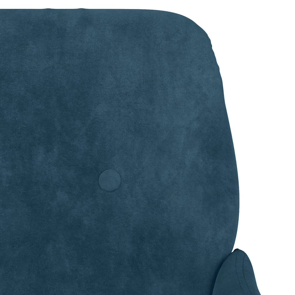 Panca-Sgabello Blu 108x79x79 cm in Velluto 634918