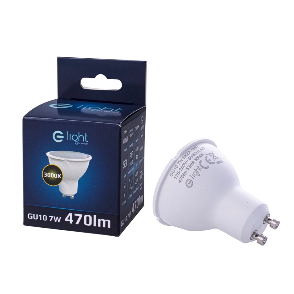 Lampadina LED GU10 6,5W 560lm 3000K Eko-Light bianca