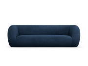 Cosmopolitan Design - Divano "Essen" 3 posti in bouclé blu scuro 