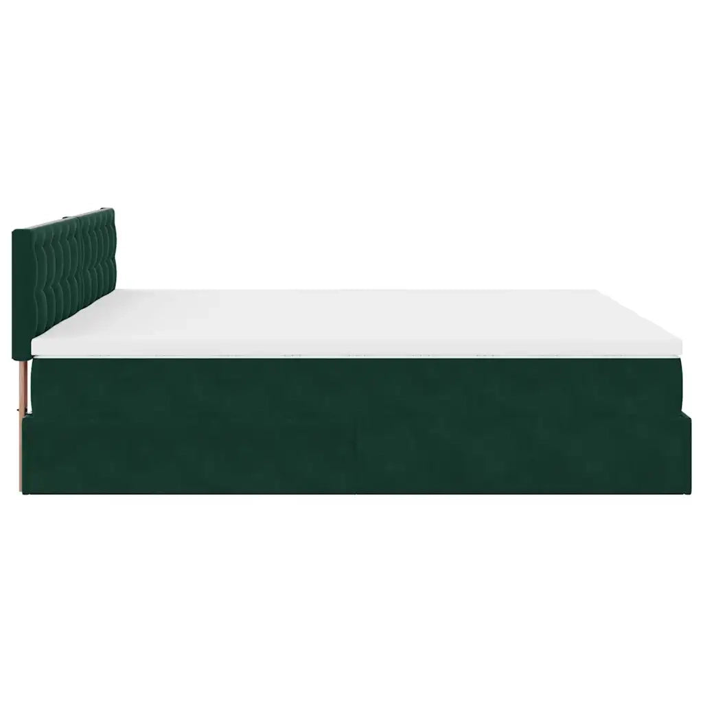 Struttura Letto Pouf con Materassi 200x200 cm Velluto 3312119