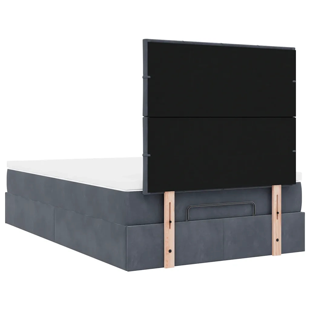 Struttura Letto Pouf con Materassi 120x200 cm Velluto 3314313
