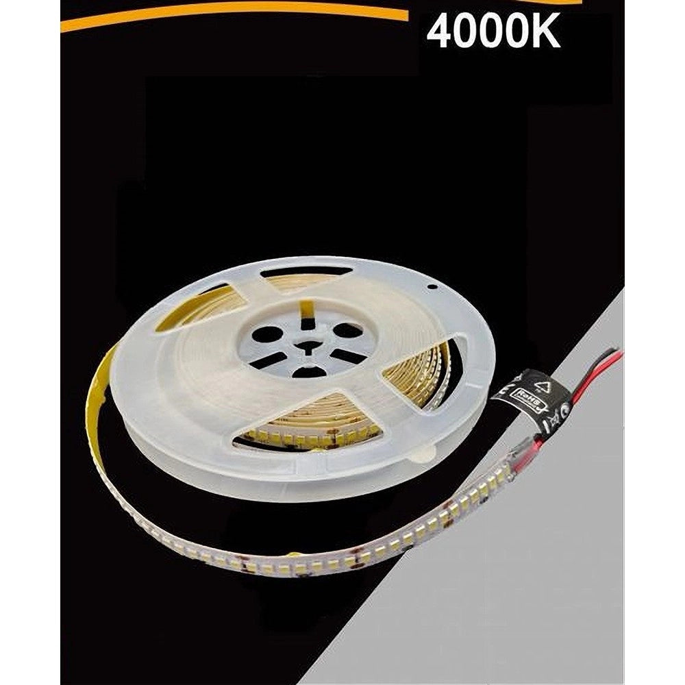Trade Shop - Strip Striscia Led 5mt Dc 24v Smd 2835 Ip20 90w Luce 3000k 6500k 4000k Dc24v-240 -