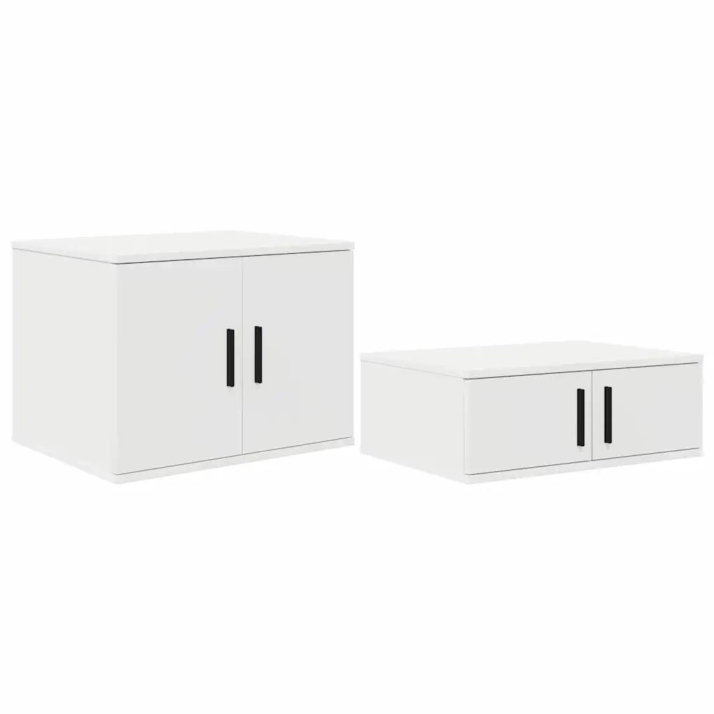 Armadio 2 pz Bianco 103 x 41 x 40 cm Legno multistrato CFW5932984