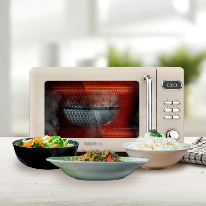 CECOTEC 01714 - Microonde 20l con grill proclean 5110 retro red