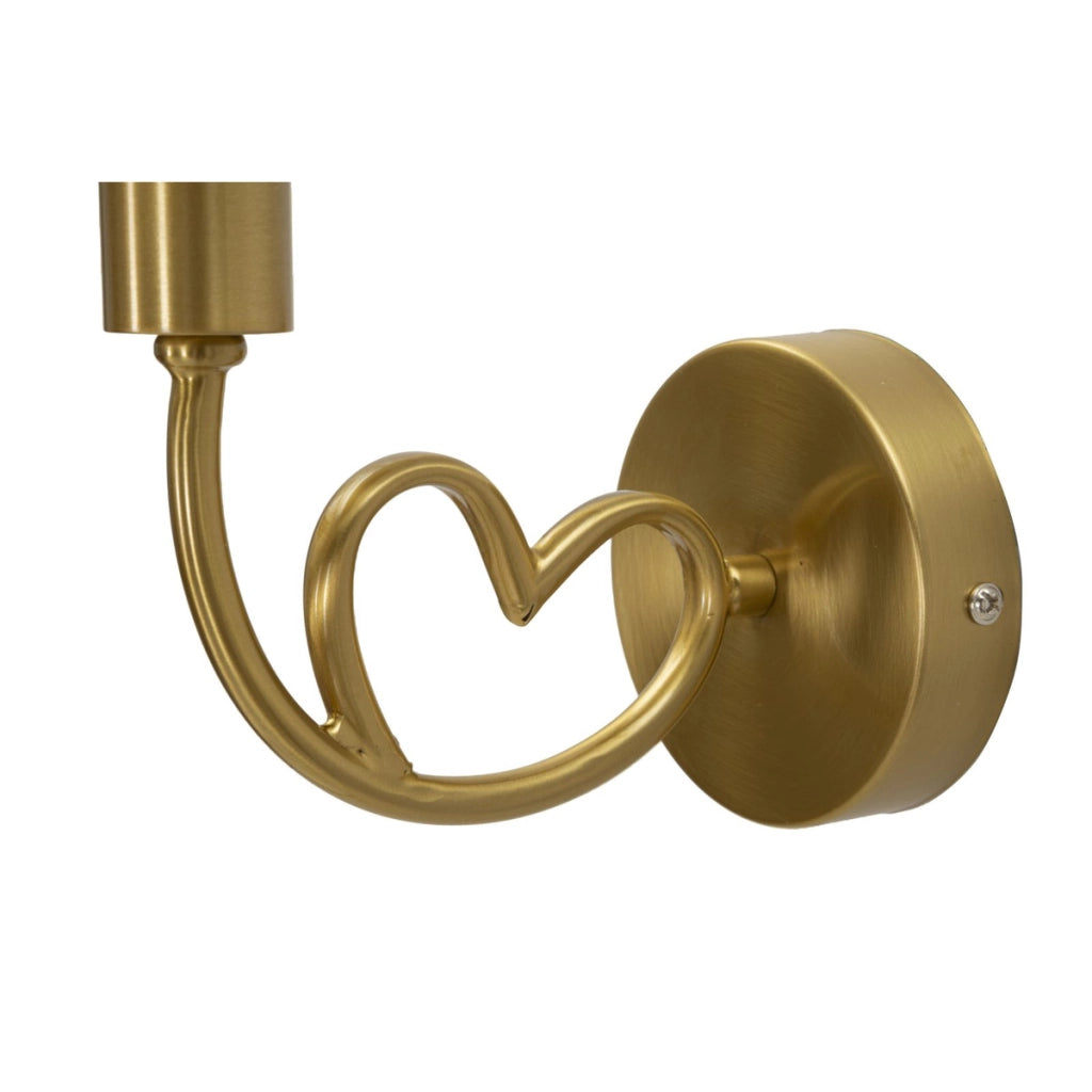 Lampada a Parete VKH69, Oro, Metallo, 23x15x22 cm