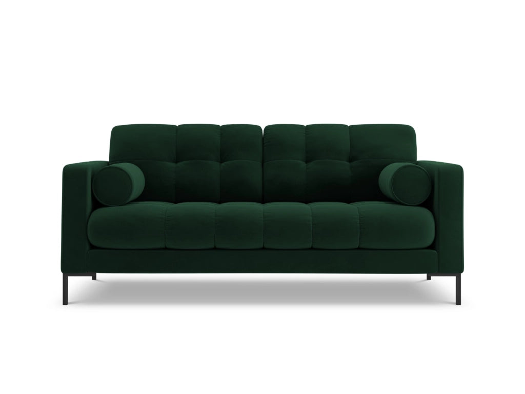 Cosmopolitan Design - Divano "Bali" 2 posti in velluto verde bottiglia 