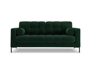 Cosmopolitan Design - Divano "Bali" 2 posti in velluto verde bottiglia 