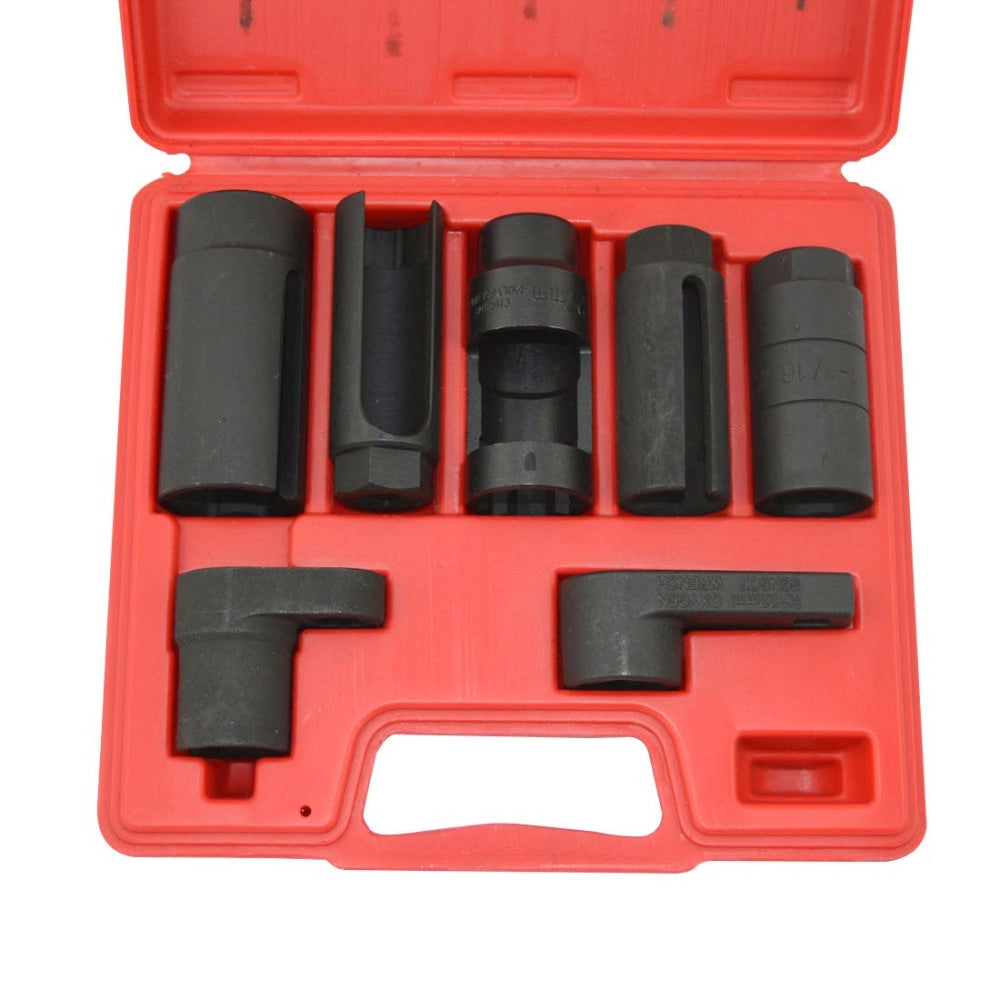 Trade Shop - Utensile Kit 7 Chiavi Chiave A Bussola Per Smontaggio Sonda Lambda -