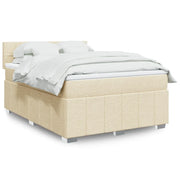 Giroletto a Molle con Materasso Crema 160x200 cm in Tessuto 3287124
