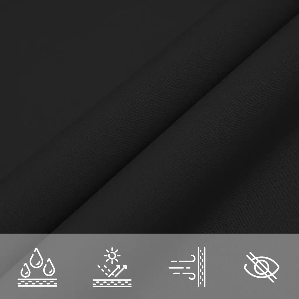 Vela Ombreggiante-Parasole a vela Oxford Rettangolare 3x6 m Nero