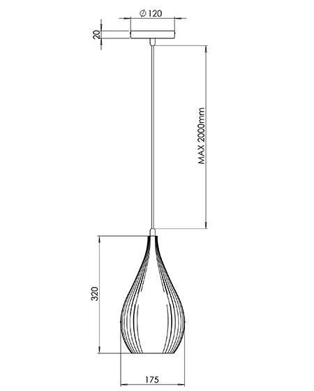 Lampada a Sospensione Lisa in Metallo e Plastica Vegetale - Bordeaux, Attacco E27, Struttura Elegante e Sostenibile, IP20, 230V - Linea Design