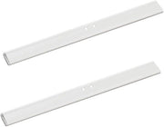 Lip di protezione in silicone per doccia - 2 pezzi - bianco - 25 cm
