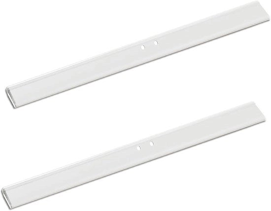 Lip di protezione in silicone per doccia - 2 pezzi - bianco - 25 cm