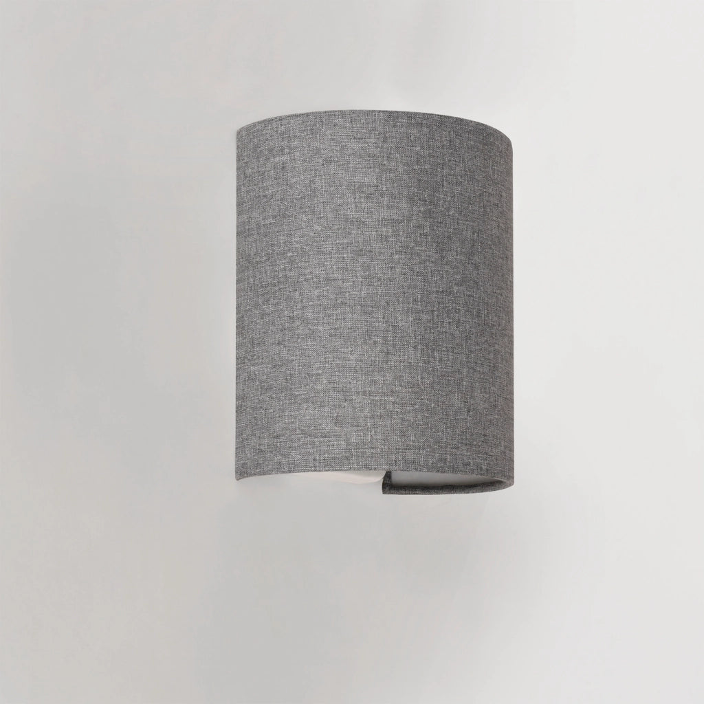 Set Brüssel di 3 Applique per Interni con Paralume Semicilindrico Grigio lux.pro
