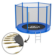 Jumpoo - Set 6 accessori di Ricambio per Trampolino Bambini Ø250 cm Blu