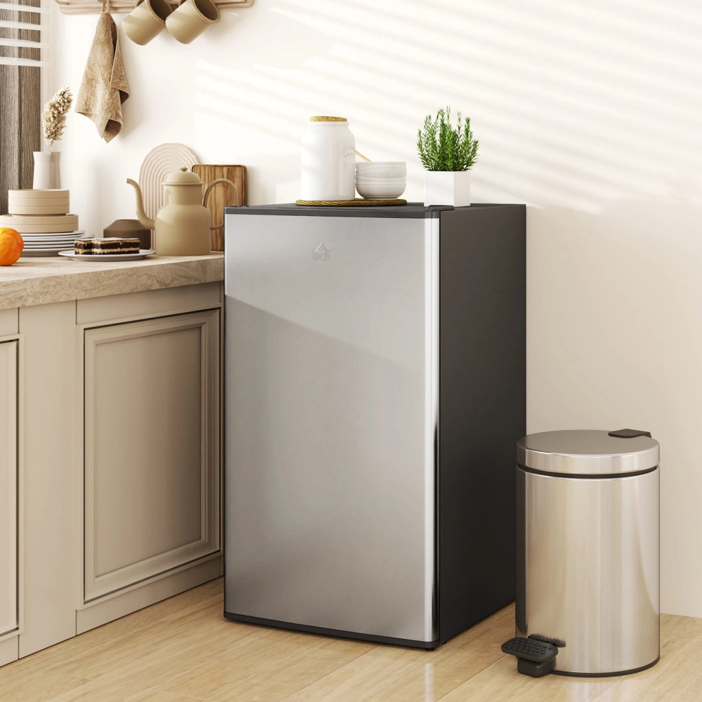 Frigorifero Piccolo da 91L Cella Freezer Superiore Argento