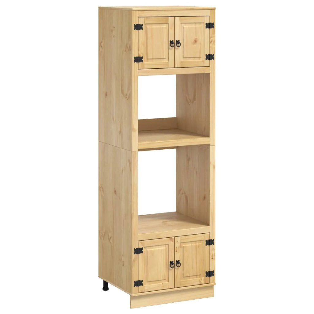 Pensile da cucina | Armadietto SKI Marrone Miele 66 x 58 x 207 cm Pino massello