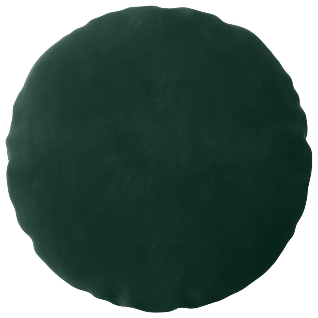 Federa 2 pcs HEERLEN Verde Scuro Ø 60 cm Velluto 922863