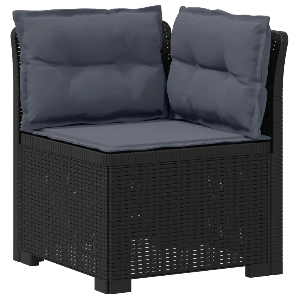 Divano da esterno-Divano da Giardino a 1 Posto con Cuscini Aspetto Rattan PP 955856
