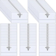 Etichette trasparenti per ID cartacee - 100 pezzi - 90 x 56 mm - per scuole e uffici