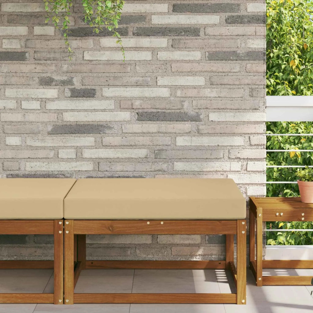 Cuscino per divano da esterno Beige 80 x 80 x 8 cm Poliestere 900815