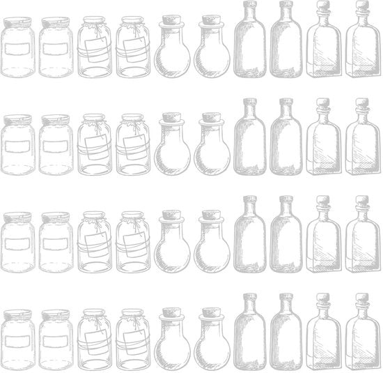 Set di 40 Bladwijzers in Transparenza con Fiori Secchi - Accessori per la Lettura - Ideali per Matrimoni e Regali - Esperienza Naturale - Marcatori per la Lettura