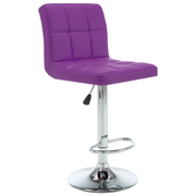 Sgabelli da Bar 2 pz Viola in Similpelle 323641