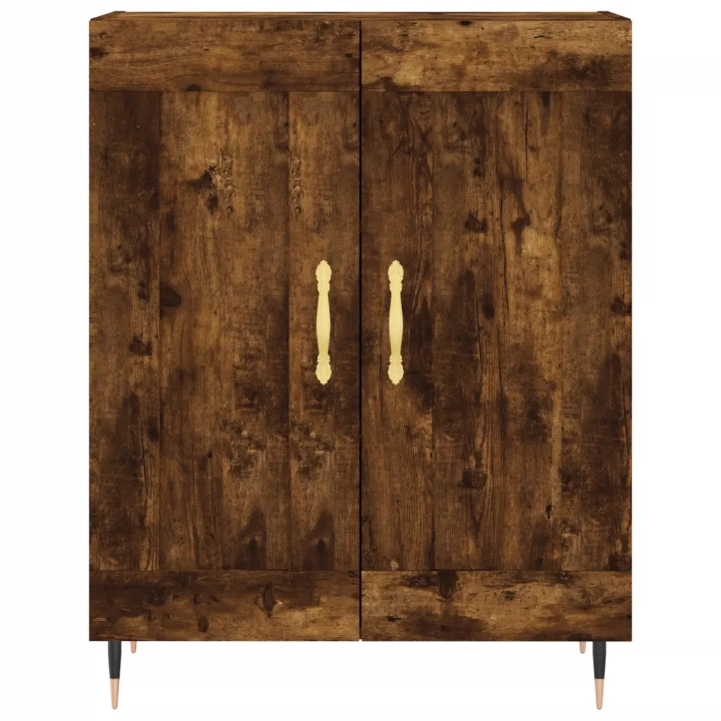 Credenza | Madia | Buffet da pranzo | Armadio da pranzo Rovere Fumo 69,5x34x180 cm in Legno Multistrato