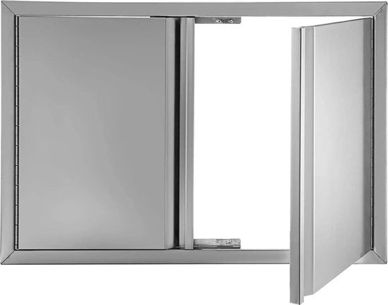 Porta di accesso per BBQ - Porta bifore per armadietto esterno
