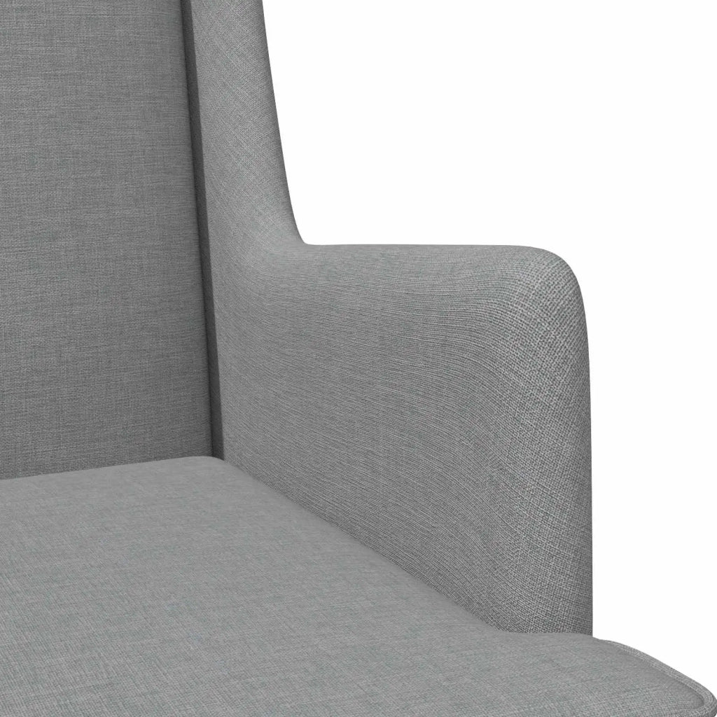 Poltrona | Sedia Relax Grigio Chiaro Tessuto